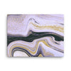 lavender & Golden Marble Pattern Canvas Print