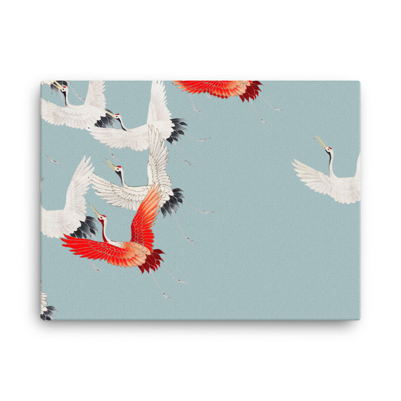 Flock Of Cranes Canvas Print