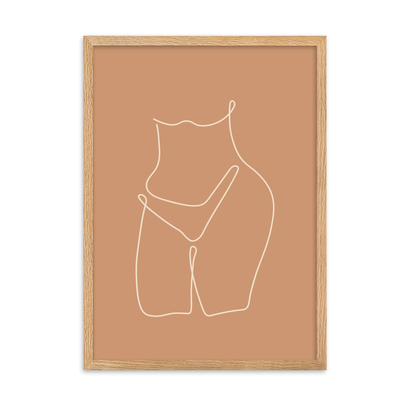 One Line Art Woman Body- Art Print