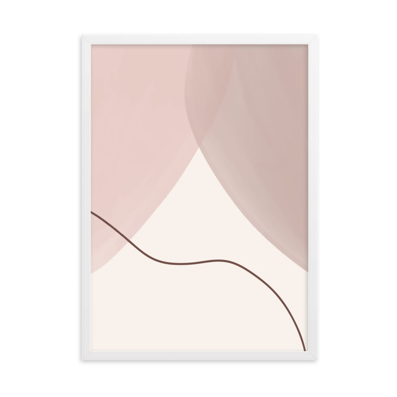 Pale Beige Abstract Art Print