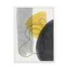 Yellow & Black Abstract Art Print