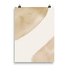 Pale Beige Abstract Art Print