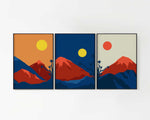 Modern Mountain Landscape Art Print
